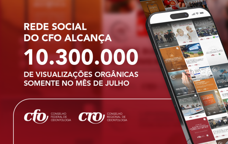Rede social do CFO alcança 10,3 milhões de visualizações orgânicas somente no mês de julho