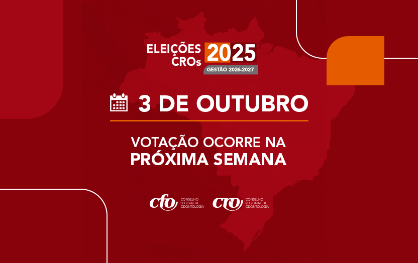 Eleições para os Conselhos Regionais: Votação ocorre na próxima semana, no dia 3 de outubro