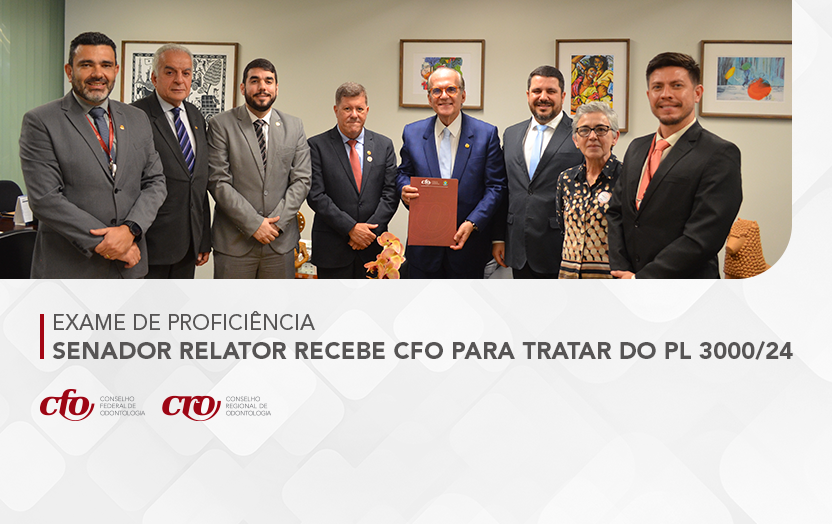 Exame Nacional de Proficiência em Odontologia: CFO se reúne com senador Fernando Dueire e pede apoio para rápida tramitação do PL 3000/2024