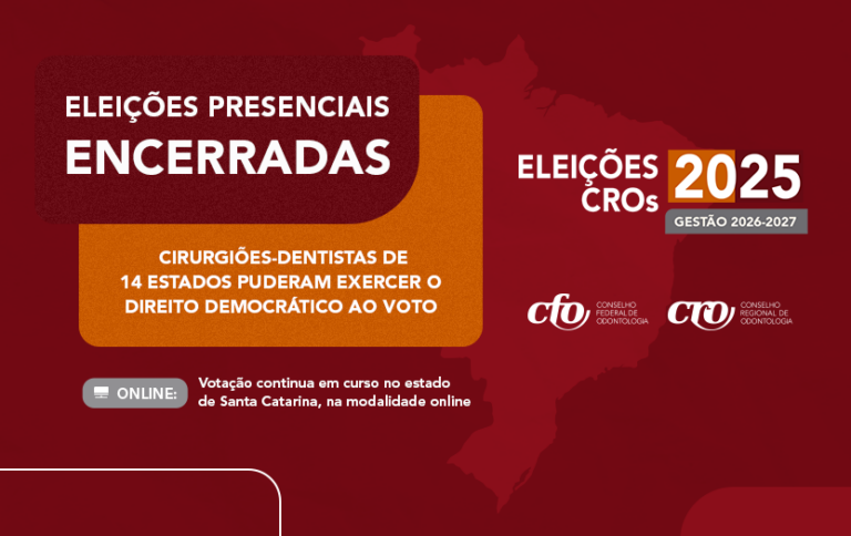 Encerradas eleições presenciais: cirurgiões-dentistas de 14 estados puderam exercer o direito democrático ao voto