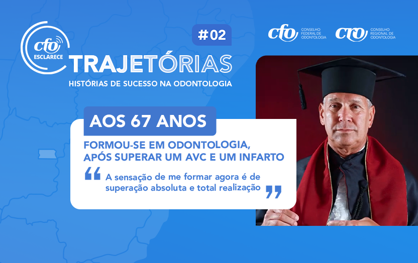 Superação: Após superar sequelas de um AVC e um infarto, Milton Lopes se formou em Odontologia aos 67 anos de idade