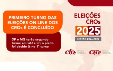 Primeiro turno das eleições on-line dos Conselhos Regionais de Odontologia é concluído; Distrito Federal e Minas Gerais terão segundo turno