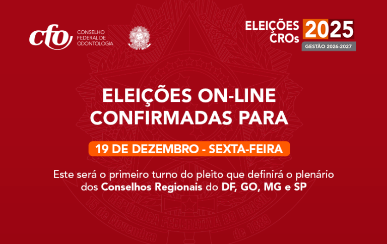ELEIÇÕES ON-LINE CONFIRMADAS PARA O DIA 19/12