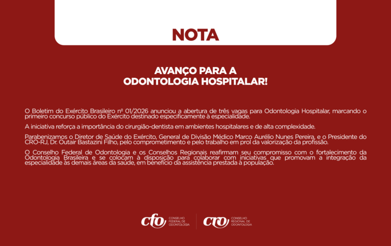 Exército Brasileiro abre primeiro concurso para Odontologia Hospitalar